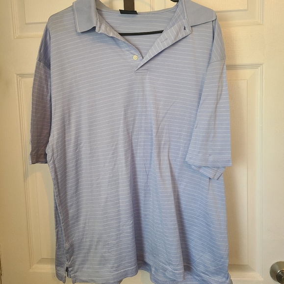 (583) Ping Men's Golf Polo Shirt, Color: Lt. Blue, Size: Large - Picture 2 of 5